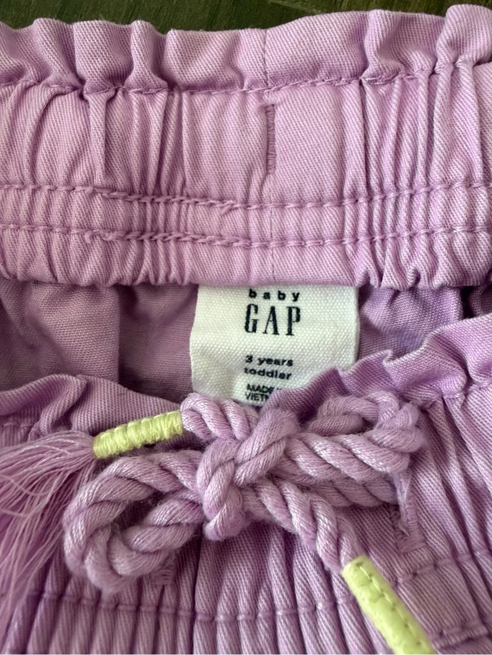 BabyGAP Ruffle Hem Pull-On Shorts in Lavender and Coral Set of 2